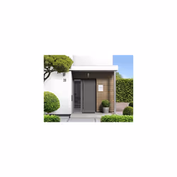 Line E6801 Galvanised Steel Letterbox, Size S (DIN A5 Post), Wall Letter Box for Outdoor Use, Postbox with Protective Flap, Weather-Resistant, Easy
