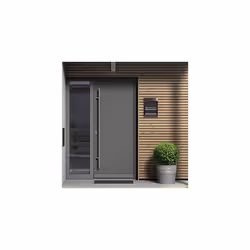 E5724-STR Letterbox, Black with Screen Printing