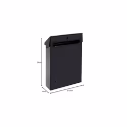 E5724-STR Letterbox, Black with Screen Printing - Additional view 7