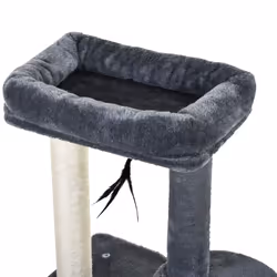 PawHut Cat Multi-Activity Tree Tower w/ Perch House Scratching Post Play Ball - Additional view 6