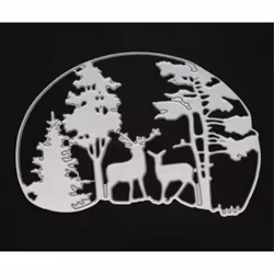 Annchaos Metal Cutting Dies DIY Merry Christams Embossing Stencil Template Scrapbooking Card Making Mold Photo Album Arts Crafts Tools (Christmas Tree