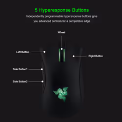 Razer DeathAdder Essential Wired Gaming Mouse Mice 6400DPI Optical