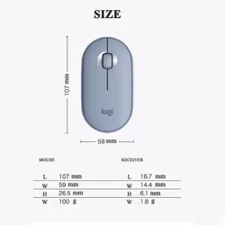 Logitech Pebble M350 Wireless Bluetooth Mini&Thin 1000DPI