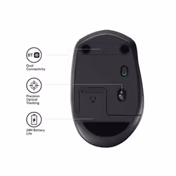 Logitech M590 Wireless Mute Bluetooth Mouse 2.4GHz Unifying Dual Mode