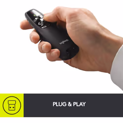 Logitech R400 Black wireless presenter