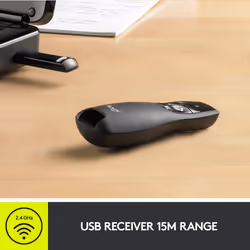 Logitech R400 Black wireless presenter