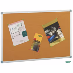 FAIBO 611-2T, Fixed bulletin board, Aluminium, Brown, Cork, 900 x 600 mm, Aluminium, Aluminium