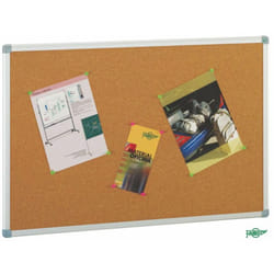 FAIBO 611-2T bulletin board Fixed bulletin board Aluminium, Brown Cork