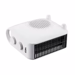 EDM 07227, Fan electric space heater, Ceramic, Indoor, Floor, White, Rotary