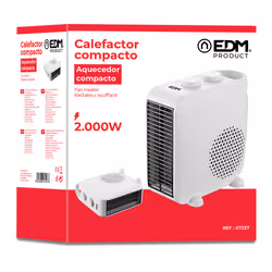 EDM 07227 electric space heater Indoor White 2000 W Fan electric space heater