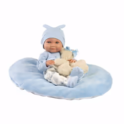 Llorens 73807, Baby doll, Male, Girl, 400 mm, Blue, Multicolour, White