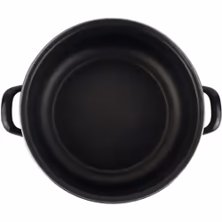 Magefesa Enameled 20cm Casserole Pot Black Steel & Lid Non Stick 3 L. Oven Safe