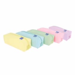 Oxford 400159977, Soft pencil case, Assorted colours, Monochromatic, Boy/Girl, Zipper, Adult/Child