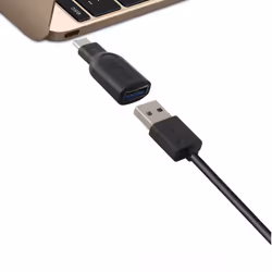 Ksix Adapter Usb 3.0 To Usb 3.1 Type C, USB, USB C, Black