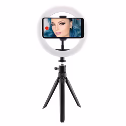 Ksix Studio Live Ring Led With Tripod Kit For Smartphone, LED, 800 lm, 5800 K, 3000 K, 5800 K, Black, White
