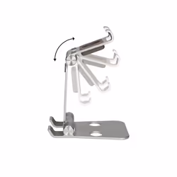 Ksix Swivel Holder For Mobile Phone And Tablet Silver