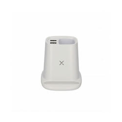Ksix Wireless Charger and Pencil Box 10W, Qi Technology, 2 USB outputs, White