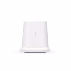 Ksix Wireless Charger and Pencil Box 10W, Qi Technology, 2 USB outputs, White