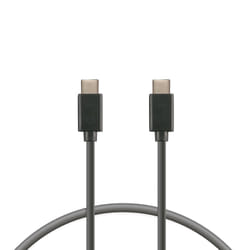 Ksix USB-C to USB-C 12 W charge and data cable, USB 3.0, 1 m, Black