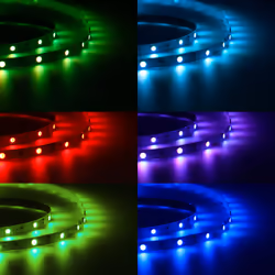 Ksix LED strip pack 2 x 5 m, RGB, 16 colors lighting, Remote control, IP20 - Additional view 3