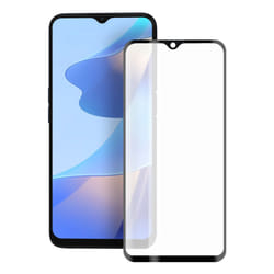 Ksix 2.5d Full Glue Protector For Oppo A16 and A16S Tempered Glass 9h With Black Edge (1 Unit)