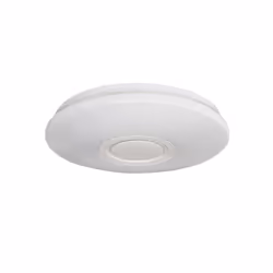 Ksix Rainbow LED ceiling light, 5 W built-in speaker, RGB+CCT, 40 cm diameter, 2.200 lm, 30 W, iLink app, White