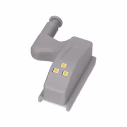 Ksix Pack of 4 hinge LED lights, Switch, 3 LEDs lighting, Warm white 3000K