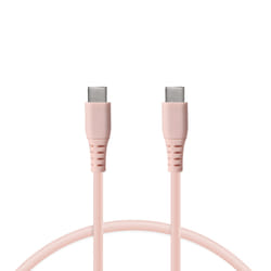 Ksix Charging Cable USB-C to USB-C, 1 meter, Compatible with Ultra-Fast Charging, Pink