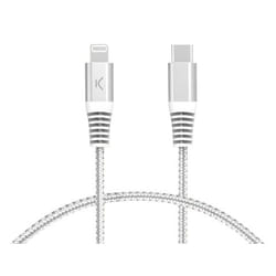 Ksix BXCUCL2T2 lightning cable 2 m Grey, White