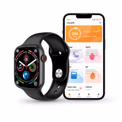 Ksix Urban 4 smartwatch, 2,15” IPS curved display, 5 days aut., Sport and health modes, Calls, Voice assistants, IP68, Black