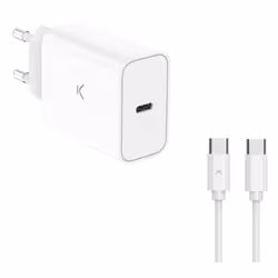 Ksix BCD30PDC01B, Indoor, AC, 20 V, 1 m, White