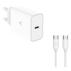 Ksix BCD30PDC01B mobile device charger Universal White AC Fast charging Indoor