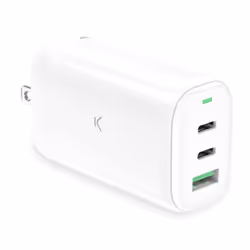 Ksix BCD65TR01B mobile device charger Universal White AC Fast charging Indoor