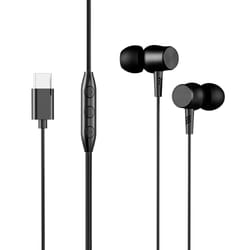 Contact LAU01N headphones/headset Wired In-ear Calls/Music/Sport/Everyday USB Type-C Black