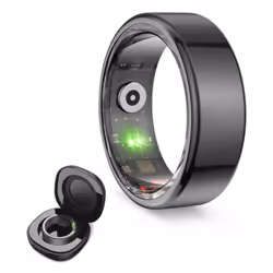 Ksix Saturn, Smart ring activity tracker, 15 mAh, IP68, Black
