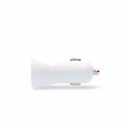 Ksix Car Charger, 18W, Fast Charging, Power Delivery + Cable USB-C to Lightning Made for iPhone, White