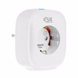 Ksix Smart Energy Slim Smart Plug, 1 power outlet, Wi-Fi, App, Indoor, White, Home, CE, Android, iOS, Wireless