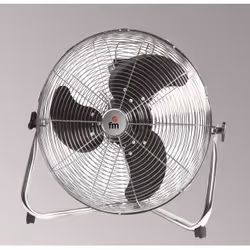 FM Calefacción F-45, Industrial floor fan, Black, Stainless steel, 45 cm, AC, 140 W, 230 V