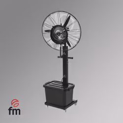 FM Calefacción CI-260N, Industrial floor fan, Black, 65 cm, AC, 230 W, 230 V