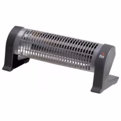 FM Calefacción 2302-C, Quartz electric space heater, Floor, Black, Grey, 1200 W, 600 W, 1200 W
