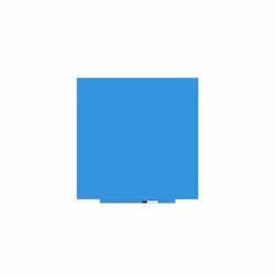 Rocada Skincolour Drywipe Board Lacquered Surface 1000x1000mm Blue - 6