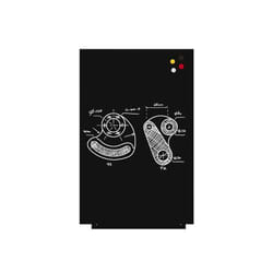 Rocada Skinliquid Drywipe Board Lacquered Surface 750x1150mm Black  -