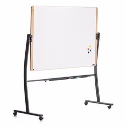 NATURAL range rotating movable stand. with double-sided whiteboard with melamine base included. The lacquered surface is idea ...