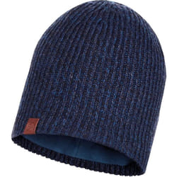 Buff Unisex Lyne Fine Knit Warm Winter Fleece Lined Beanie Skull Hat Night Blue