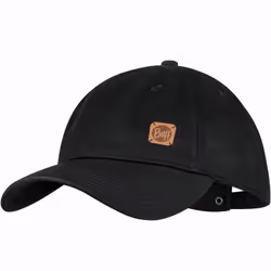 Buff Adults Solid UPF 50 6 Panel Lightweight Running Baseball Cap Hat - One Size, Black