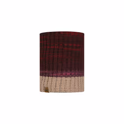 Buff Alina Rusty Maroon Knitted & Fleece Neckwarmer