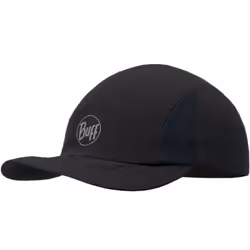 Buff Unisex 5 Panel Go Run Adjustable Cap Hat - Black - S/M, Black
