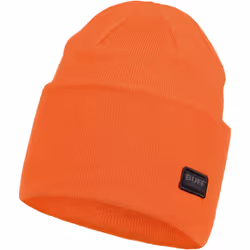 Buff Unisex Knitted Warm Winter Beanie Hat - One Size, Tangerine
