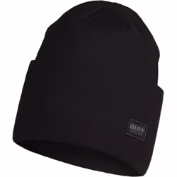 Buff Unisex Knitted Warm Winter Beanie Hat - One Size, Black