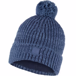 Buff Unisex Knitted Fleece Lined Warm Winter Beanie Hat - One Size, Dusty Blue